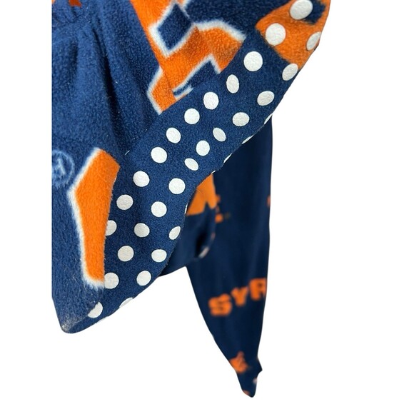 Concepts Sports Syracuse Orange Adult Footed Pajamas Small Blue‎ Orange - Picture 9 of 14